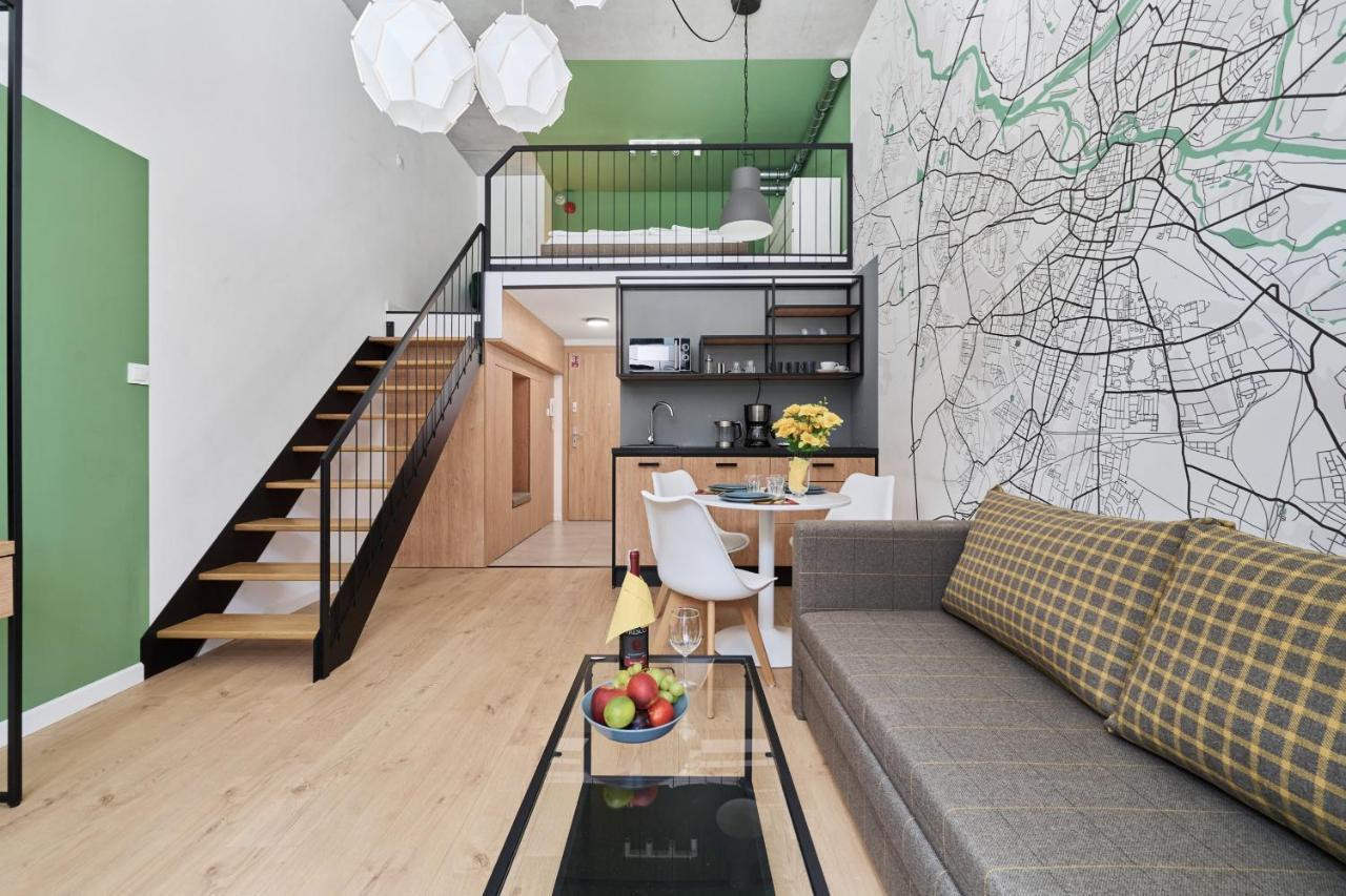 Mezzanine Studio Apartments Zarembowicza Wroclaw Airport By Renters Exterior photo