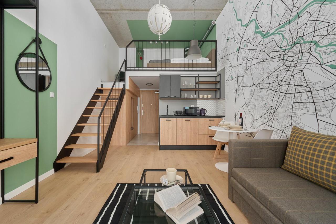 Mezzanine Studio Apartments Zarembowicza Wroclaw Airport By Renters Exterior photo